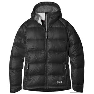 Stio Black Hometown Down Hooded Jacket